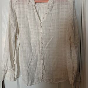 Good Hart LS Off-White Button front shirt XL